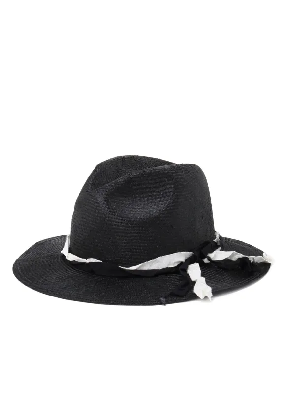 SISAL HAT BODY FOLDING HAT A sold by Yohji Yamamoto