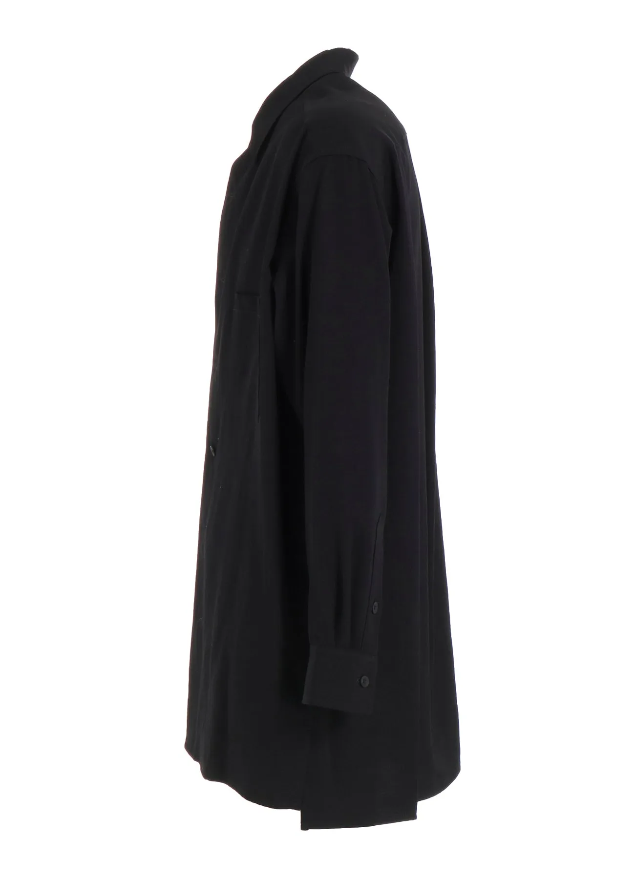 WOOL GABARDINE BASIC BIG BLOUSE sold by Yohji Yamamoto product image thumbnail 3