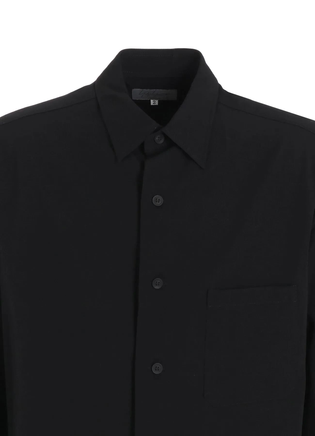 WOOL GABARDINE BASIC BIG BLOUSE sold by Yohji Yamamoto product image thumbnail 5