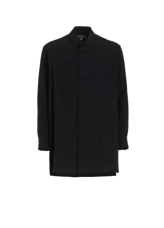 WOOL GABARDINE BASIC BIG BLOUSE sold by Yohji Yamamoto