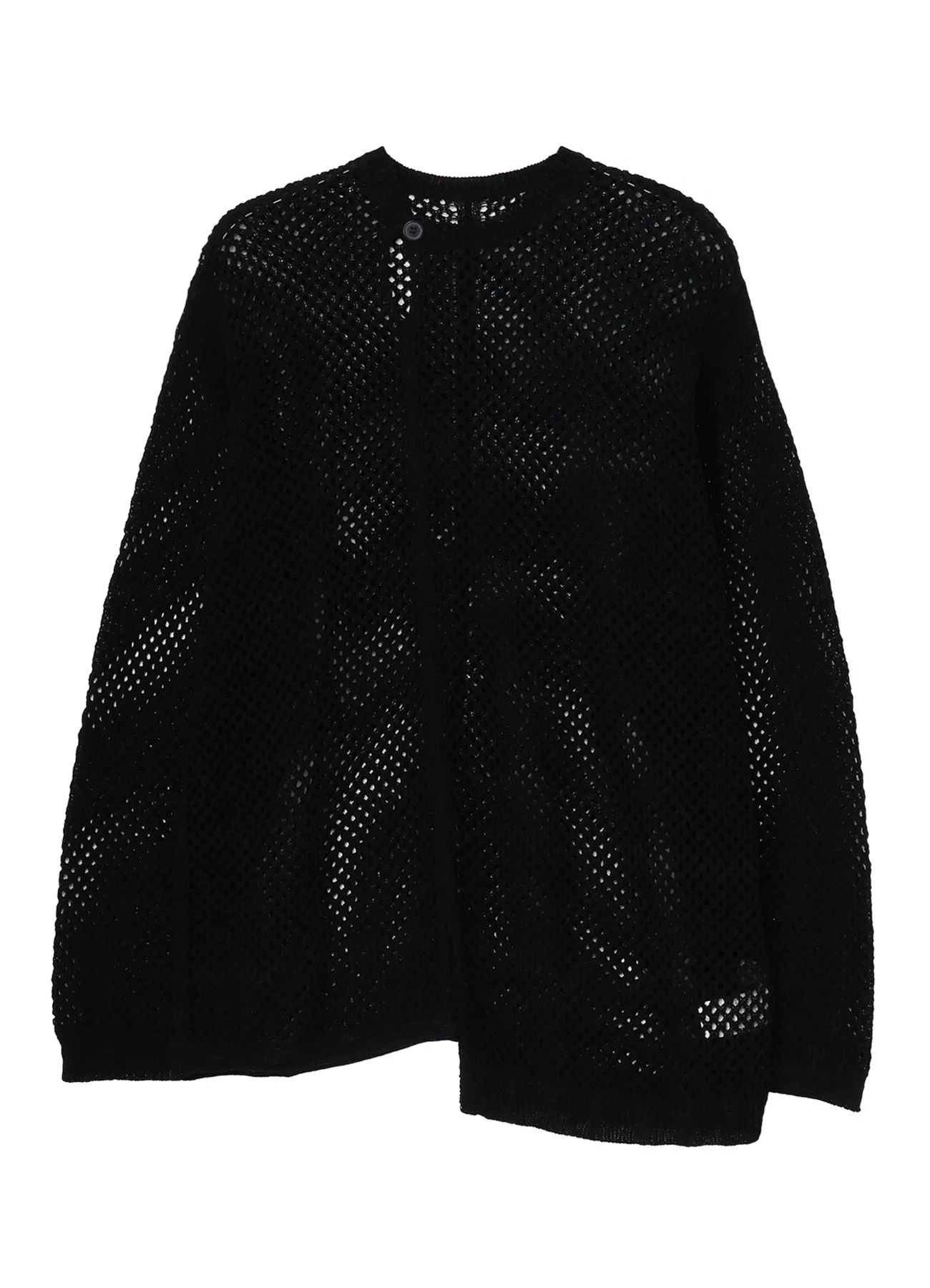 5G HEMMED PATTERN MESH PANEL PULLOVER sold by Yohji Yamamoto product image thumbnail 2