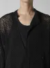 5G HEMMED PATTERN MESH ASYMMETRIC CARDIGAN sold by Yohji Yamamoto