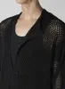 5G HEMMED PATTERN MESH ASYMMETRIC CARDIGAN sold by Yohji Yamamoto