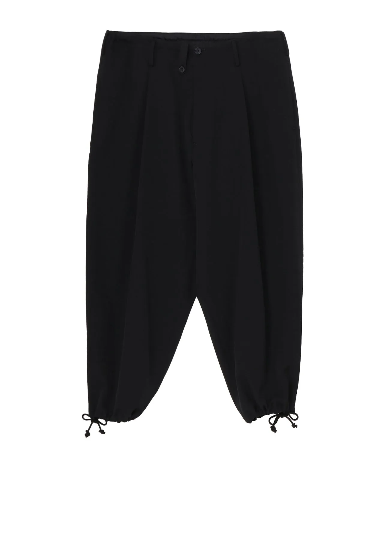 WOOL GABARDINE NEW STANDARD 2TUCKS STRING PANTS sold by Yohji Yamamoto