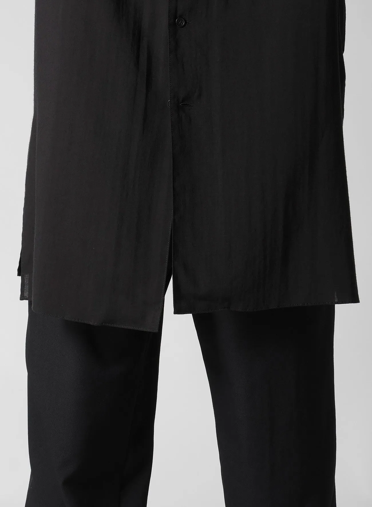 CELLULOSE LAWN BK BUTTON COLLAR BLOUSE sold by Yohji Yamamoto product image thumbnail 5