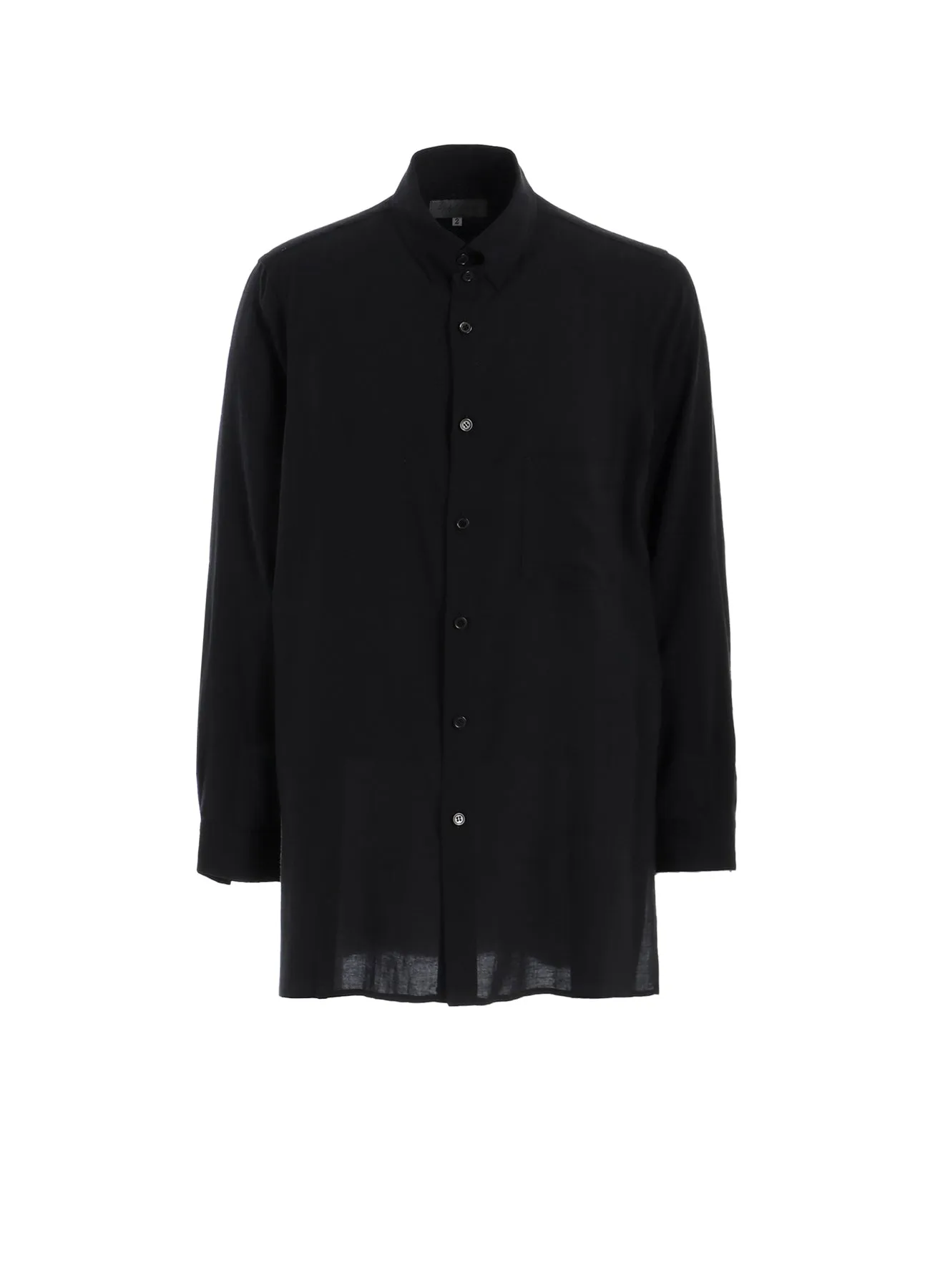 CM CELLULOSE LAWN TAB COLLAR BLOUSE sold by Yohji Yamamoto