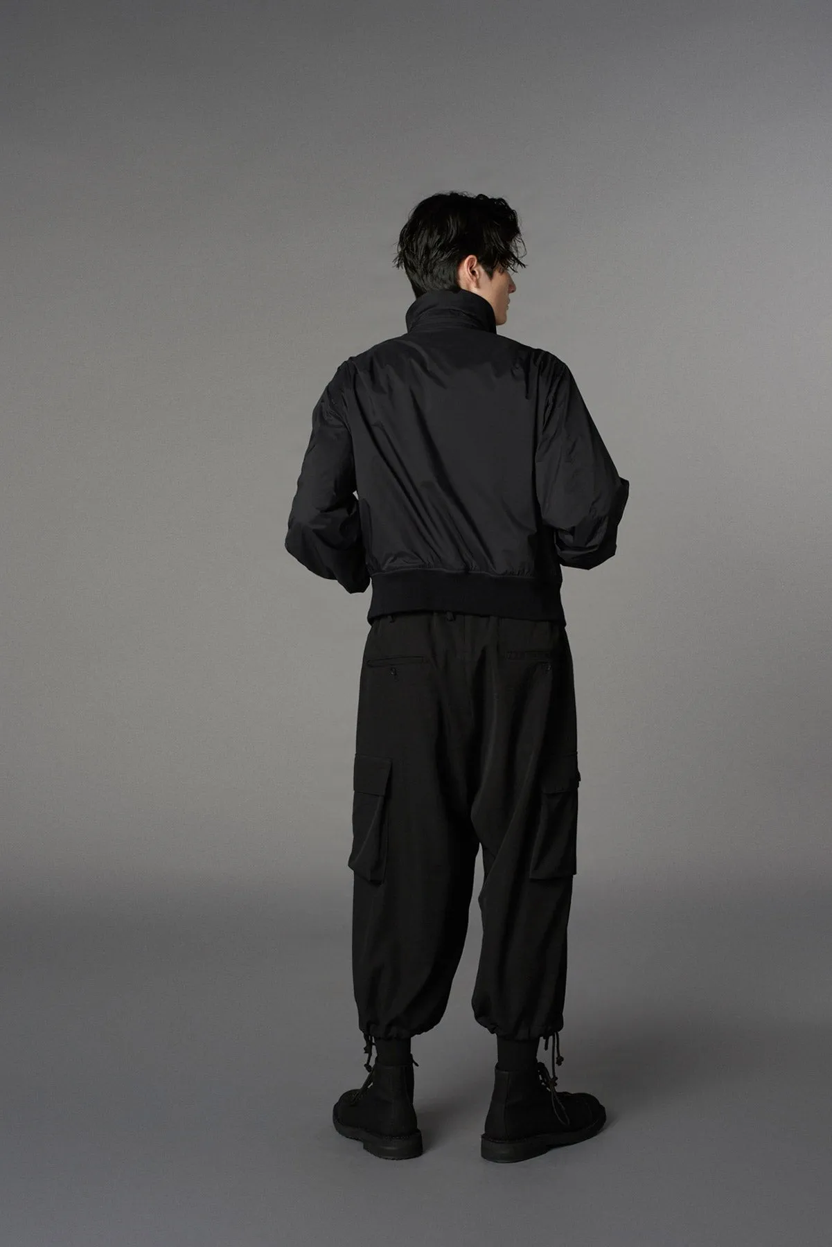 WOOL GABARDINE 3D HALF POCKET PANTS sold by Yohji Yamamoto product image thumbnail 3