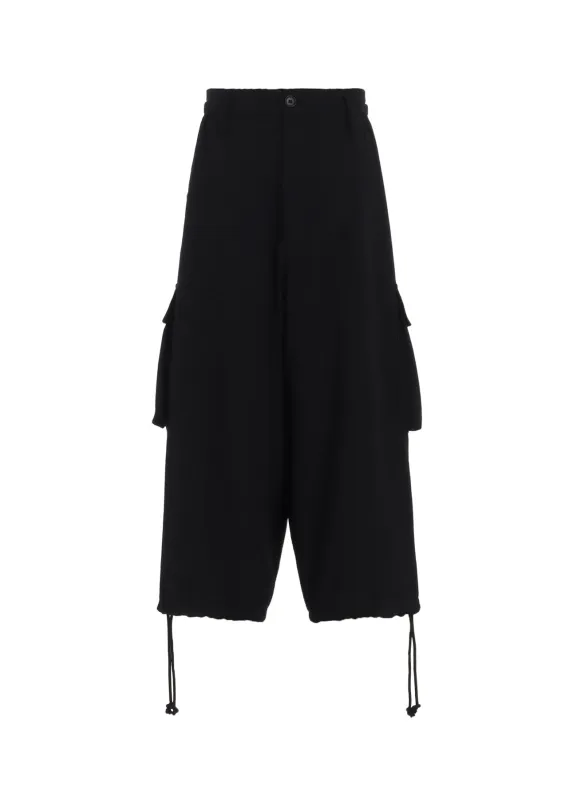 WOOL GABARDINE 3D HALF POCKET PANTS made by Yohji Yamamoto