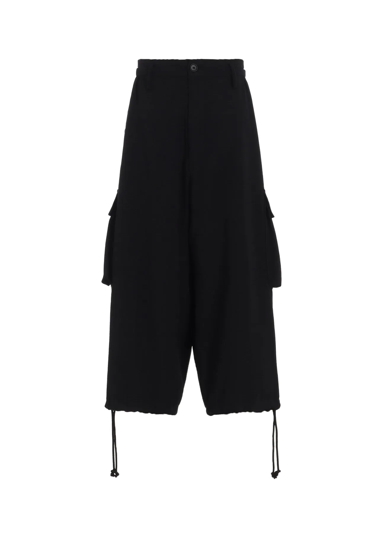 WOOL GABARDINE 3D HALF POCKET PANTS sold by Yohji Yamamoto