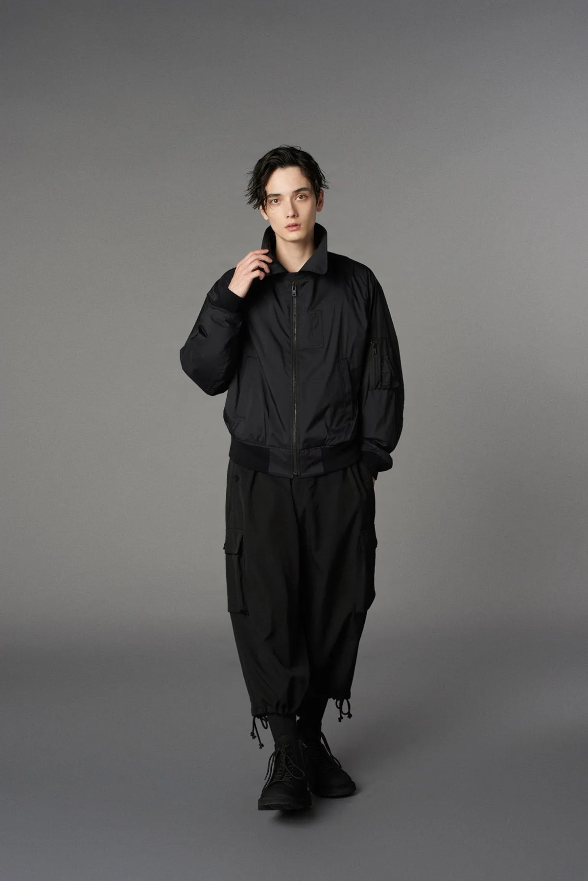 WOOL GABARDINE 3D HALF POCKET PANTS sold by Yohji Yamamoto product image thumbnail 2