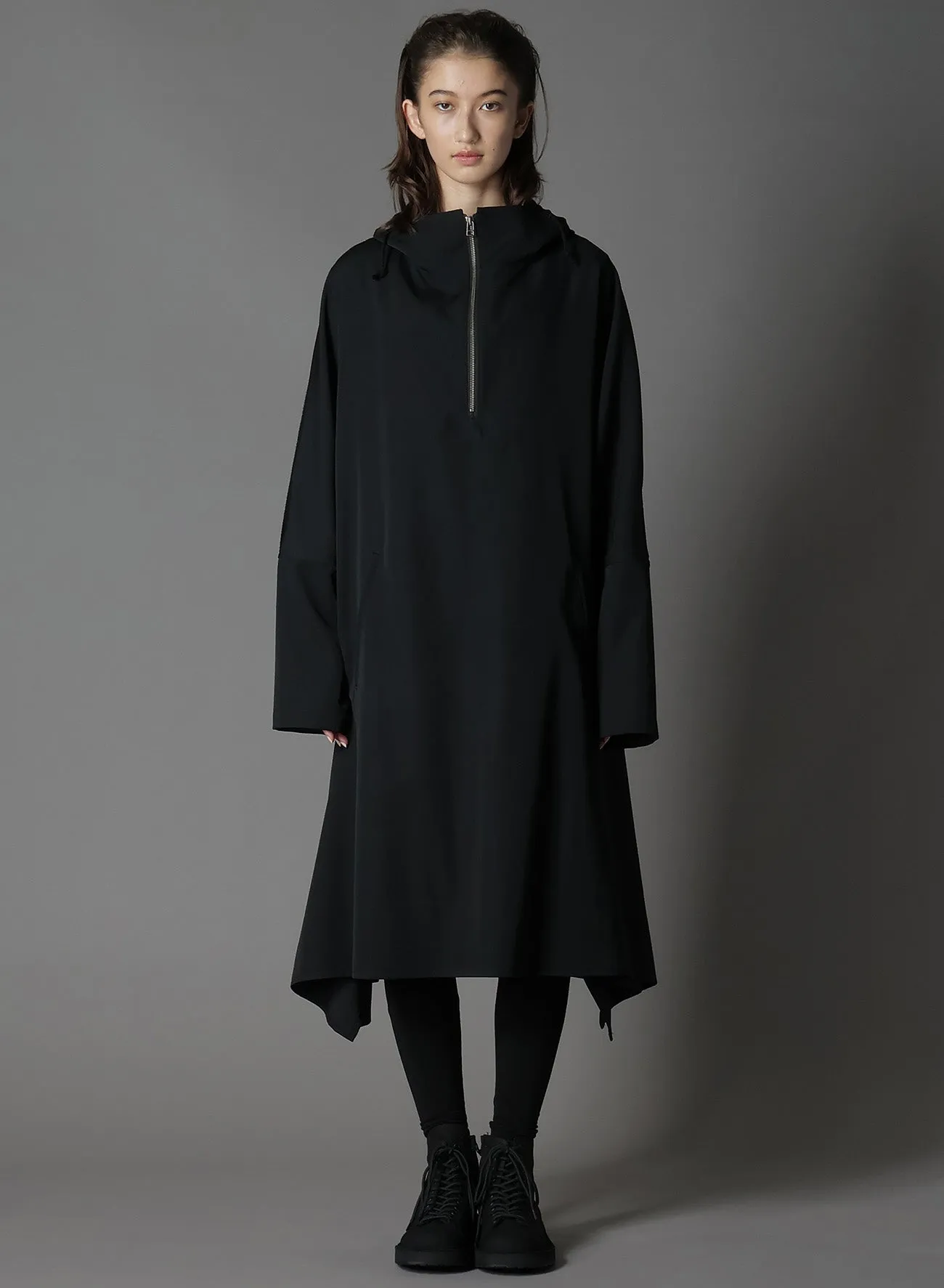 WOOL GABARDINE SIDE CUT-OUT DRESSES sold by Yohji Yamamoto product image thumbnail 2
