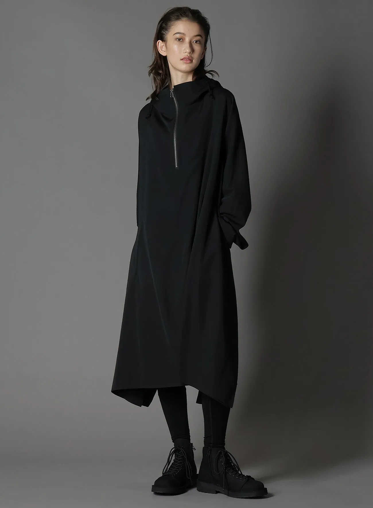 WOOL GABARDINE SIDE CUT-OUT DRESSES sold by Yohji Yamamoto product image thumbnail 5