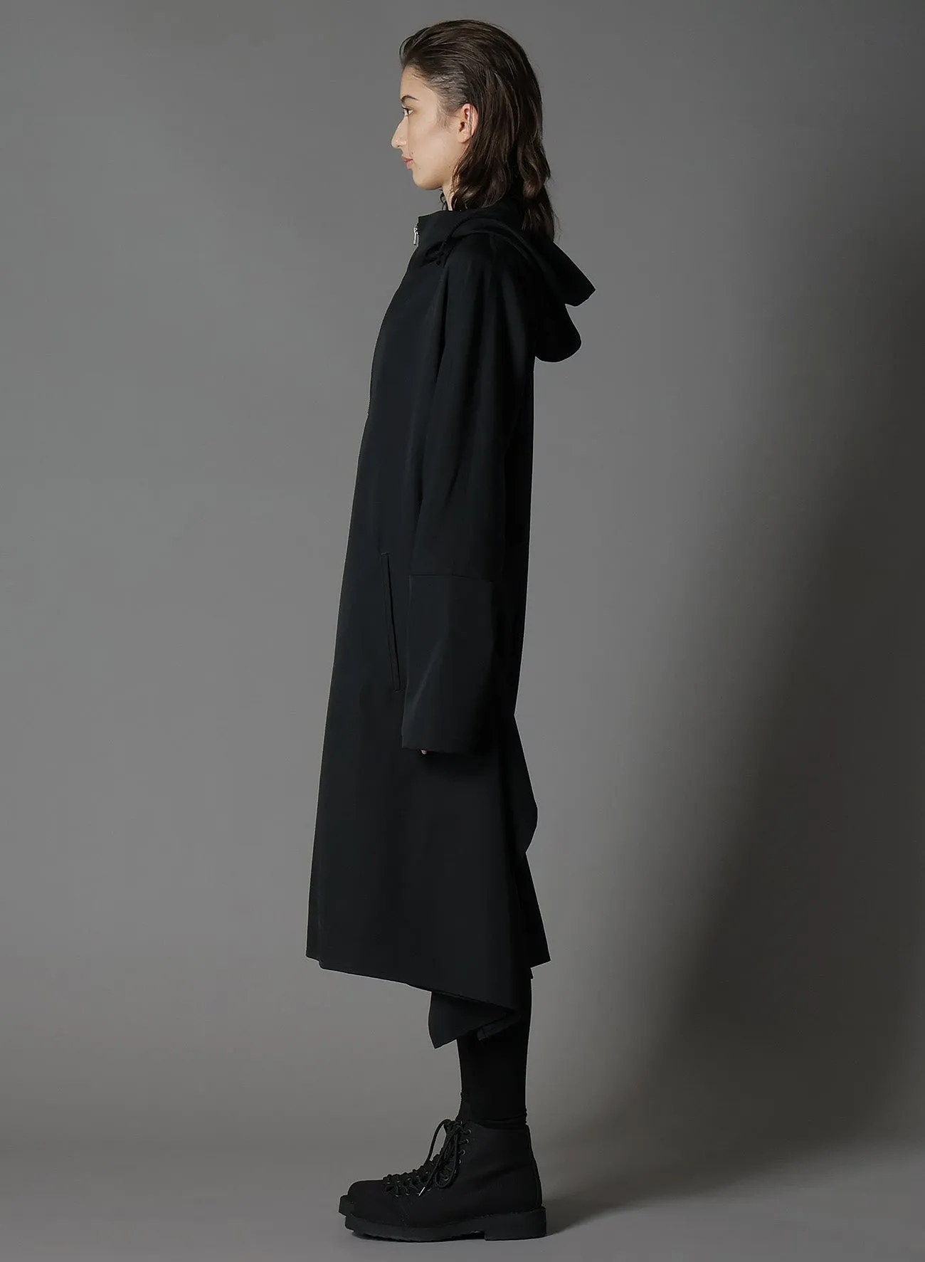 WOOL GABARDINE SIDE CUT-OUT DRESSES sold by Yohji Yamamoto product image thumbnail 3