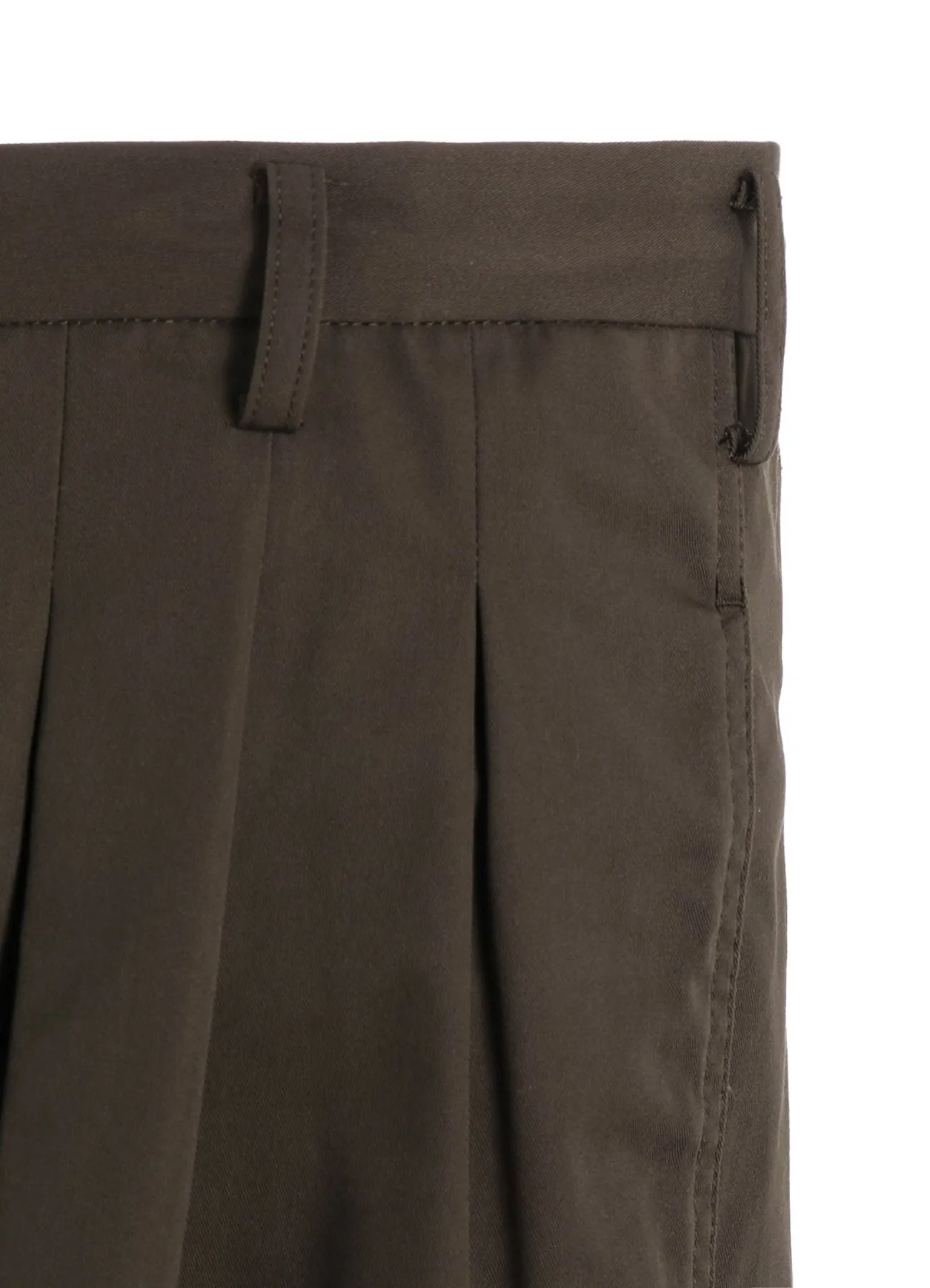T/C TWILL PANTS WITH 12-TUCKS sold by Yohji Yamamoto product image thumbnail 5