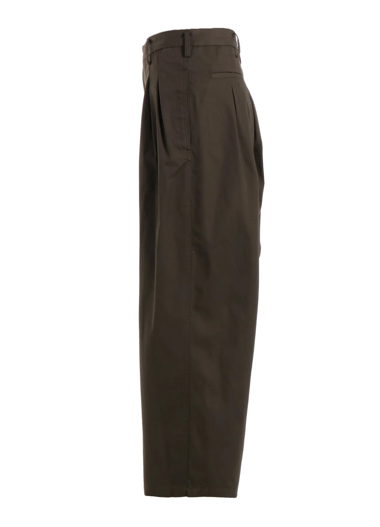 T/C TWILL PANTS WITH 12-TUCKS sold by Yohji Yamamoto product image thumbnail 3