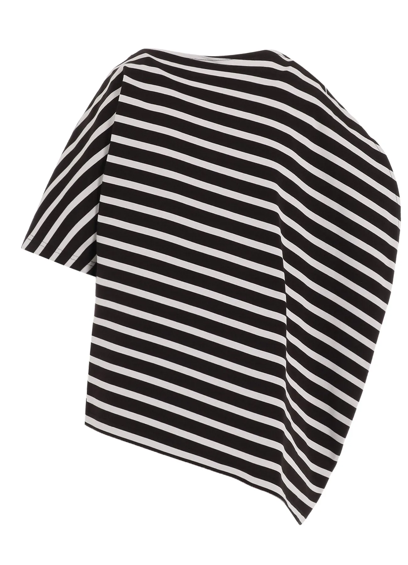 STRIPE PLAIN STITCH HALF SLEEVE ARRANGED T sold by Yohji Yamamoto product image thumbnail 3