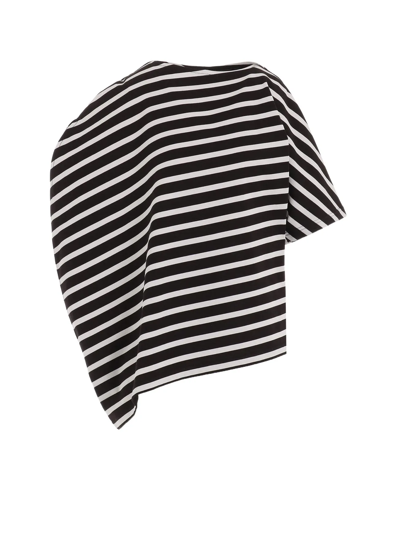 STRIPE PLAIN STITCH HALF SLEEVE ARRANGED T sold by Yohji Yamamoto