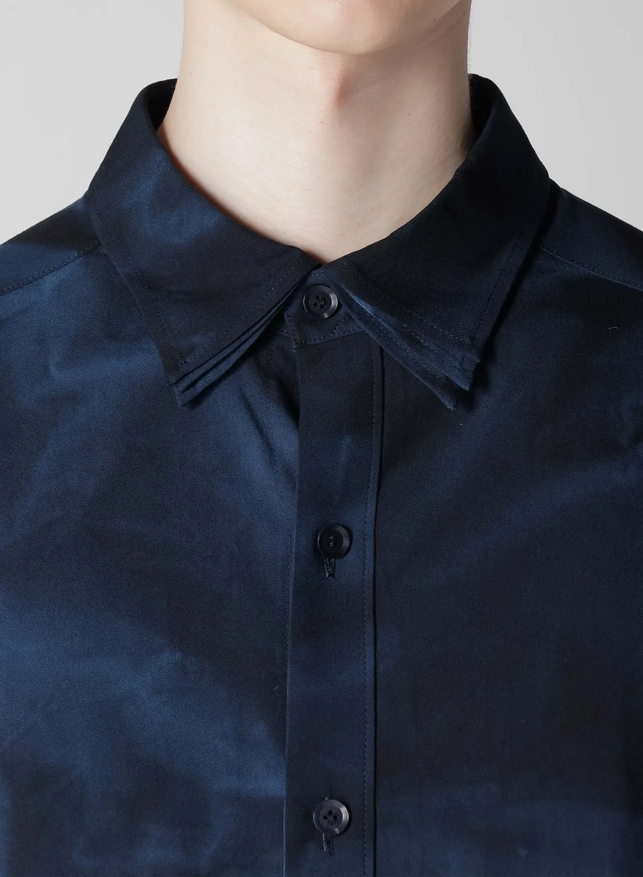 PLACKET TAB TRIPLE COLLAR BLOUSE sold by Yohji Yamamoto product image thumbnail 4