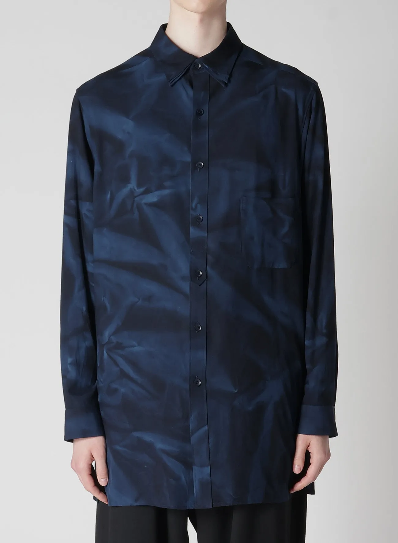 PLACKET TAB TRIPLE COLLAR BLOUSE sold by Yohji Yamamoto product image thumbnail 2