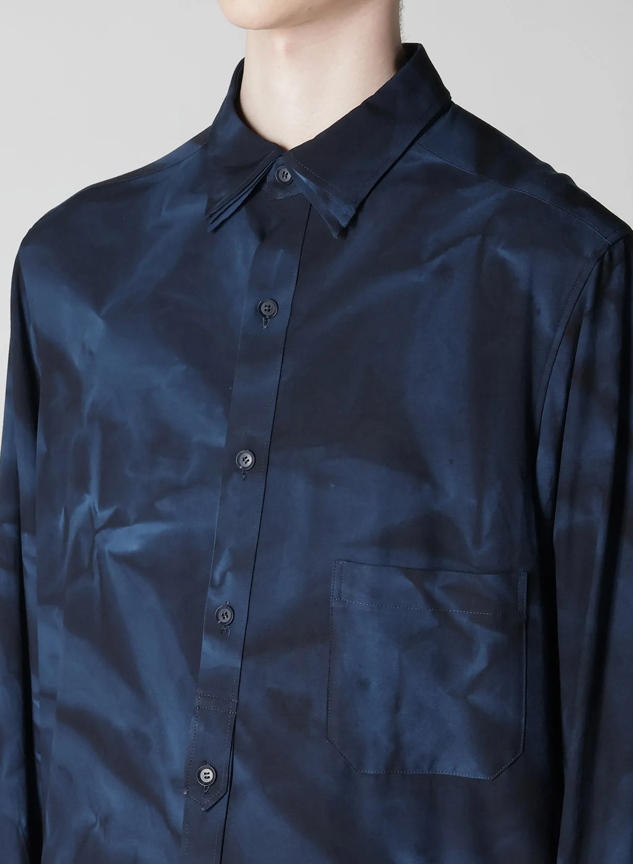 PLACKET TAB TRIPLE COLLAR BLOUSE sold by Yohji Yamamoto product image thumbnail 3