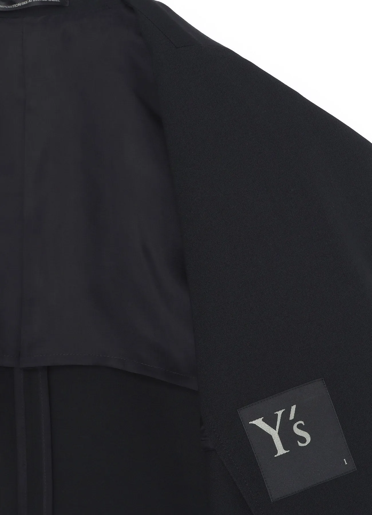 WOOL GABARDINE FRONT DOUBLE JACKET sold by Yohji Yamamoto product image thumbnail 4