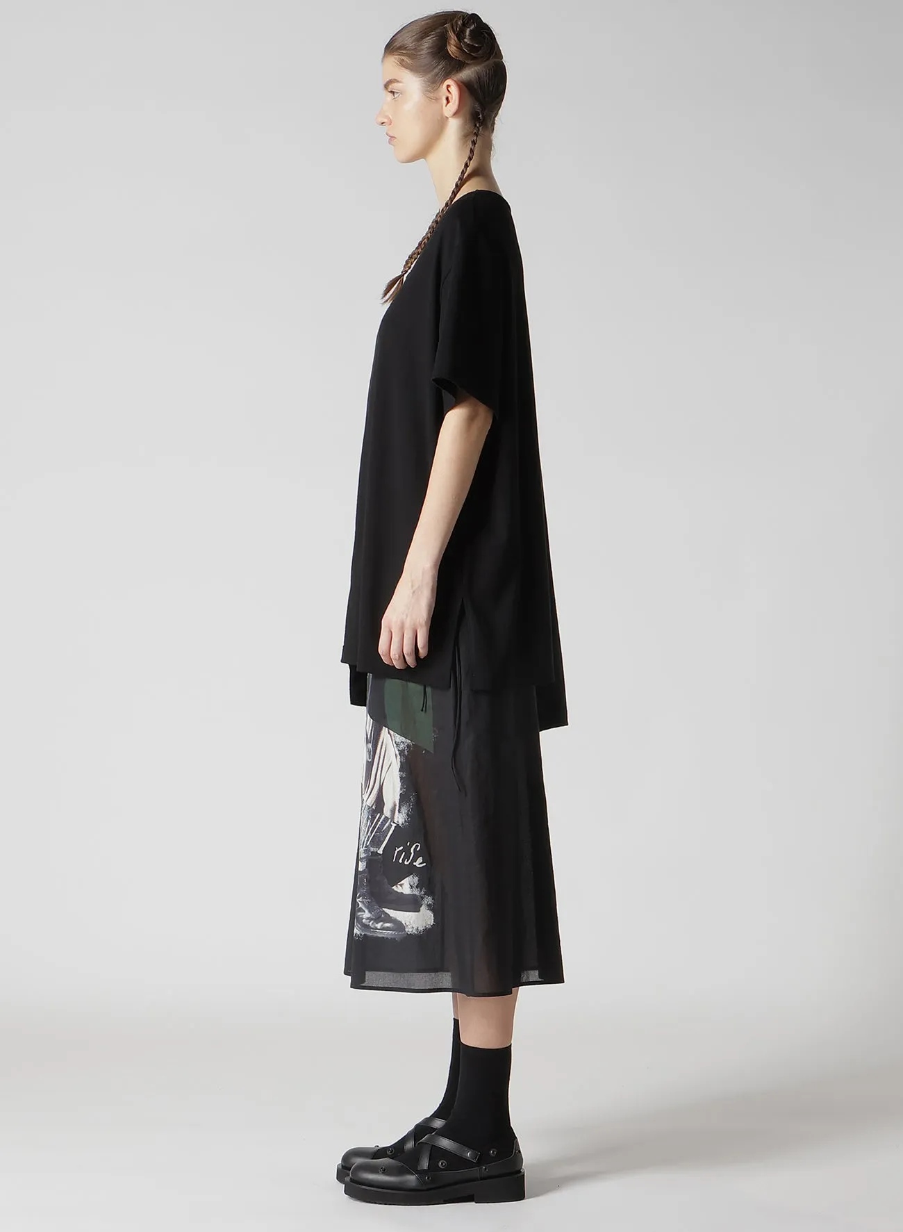 PLAIN STITCH COMBINATION T-SHIRTS sold by Yohji Yamamoto product image thumbnail 5