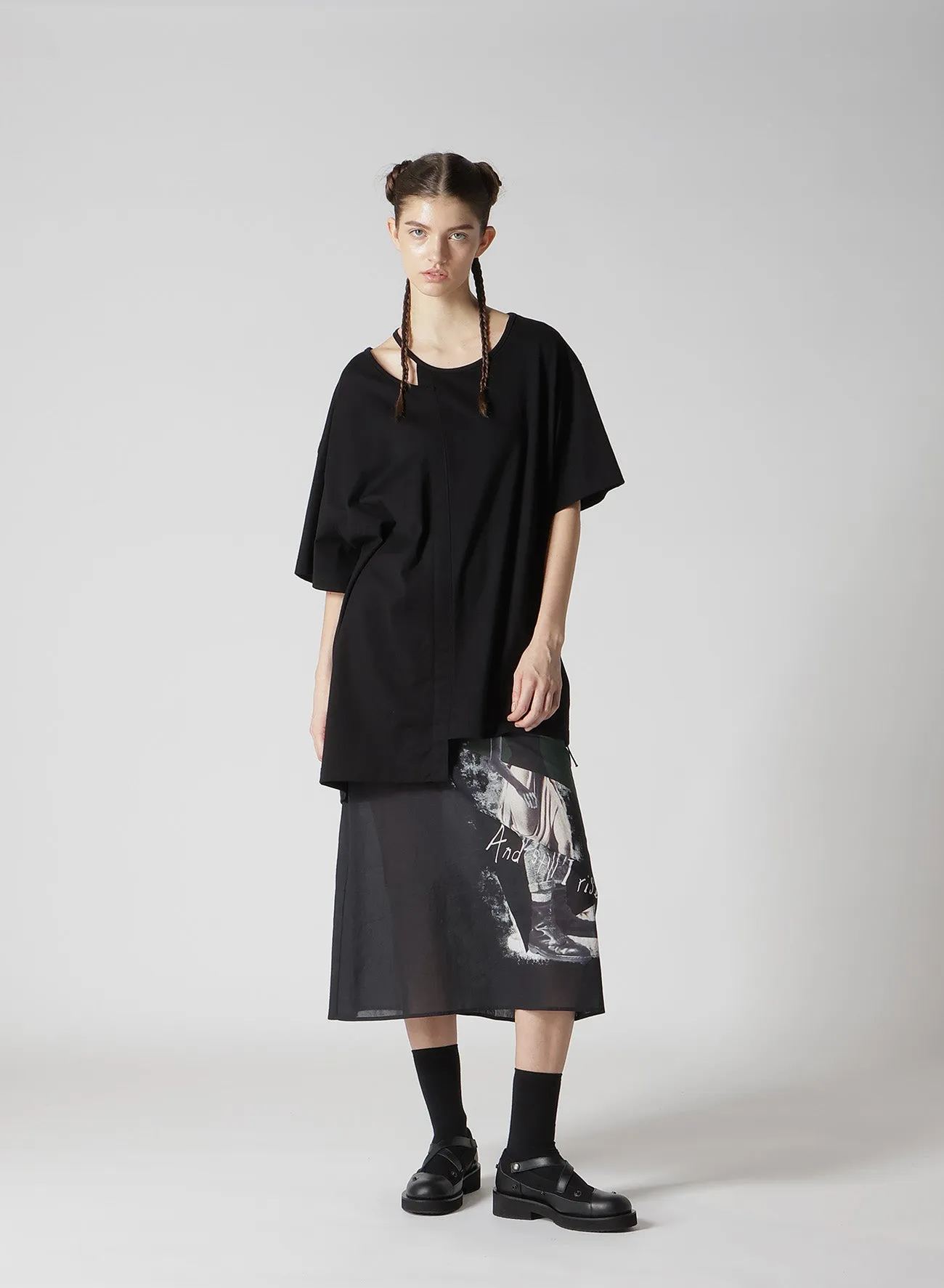 PLAIN STITCH COMBINATION T-SHIRTS sold by Yohji Yamamoto product image thumbnail 4