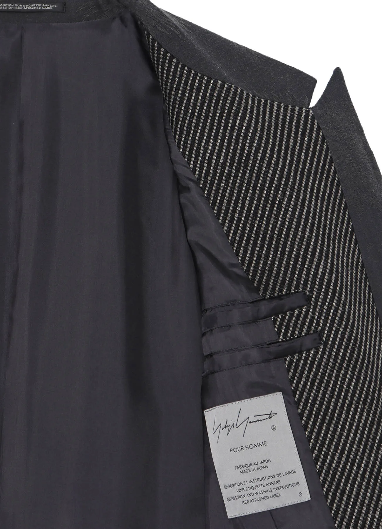 DUNGAREE JQ BLACK LONG JACKET sold by Yohji Yamamoto product image thumbnail 5