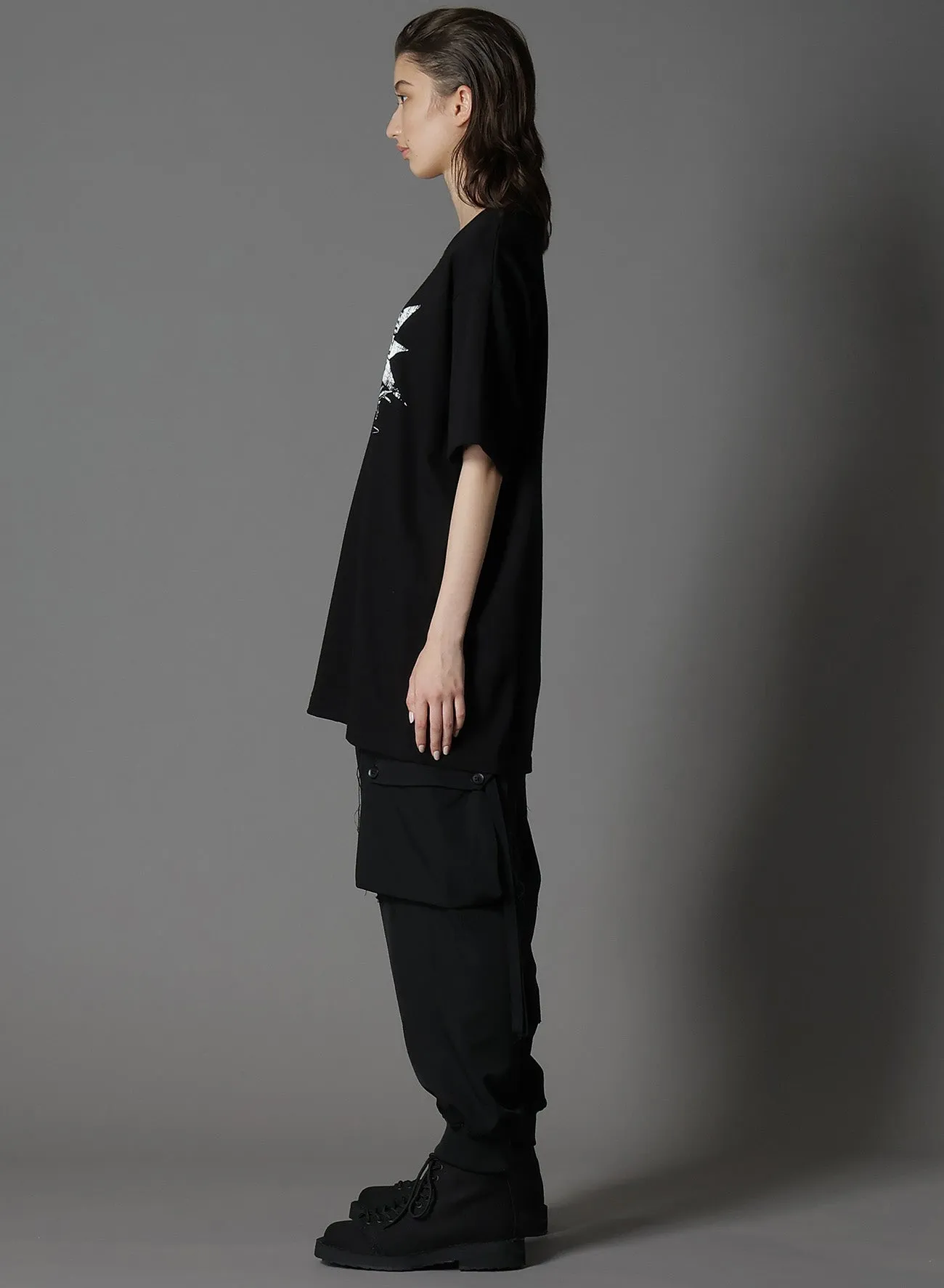 COTTON JERSEY SKULL STRAWBERRY T-SHIRT sold by Yohji Yamamoto product image thumbnail 3