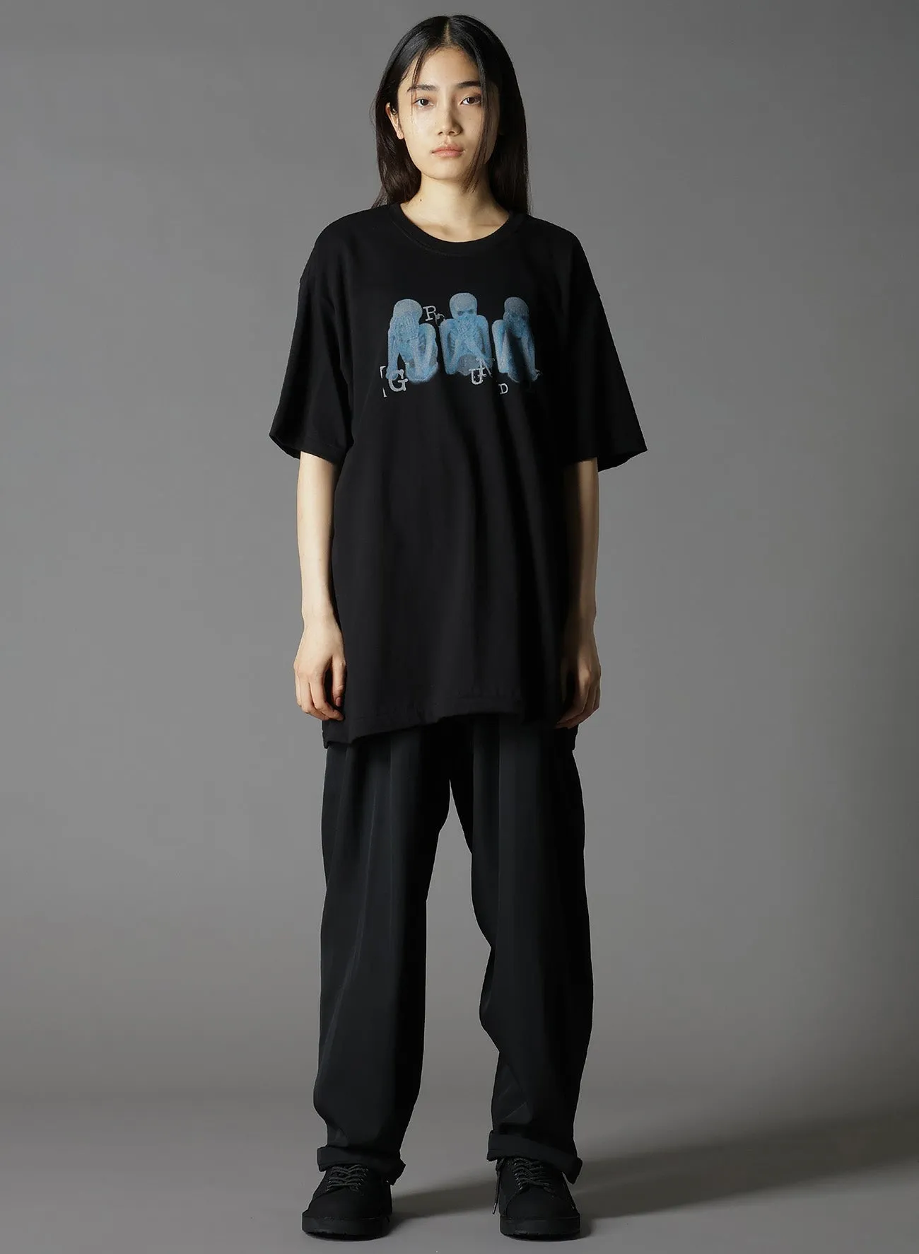 COTTON JERSEY SKULL MONKEY T-SHIRT sold by Yohji Yamamoto product image thumbnail 2