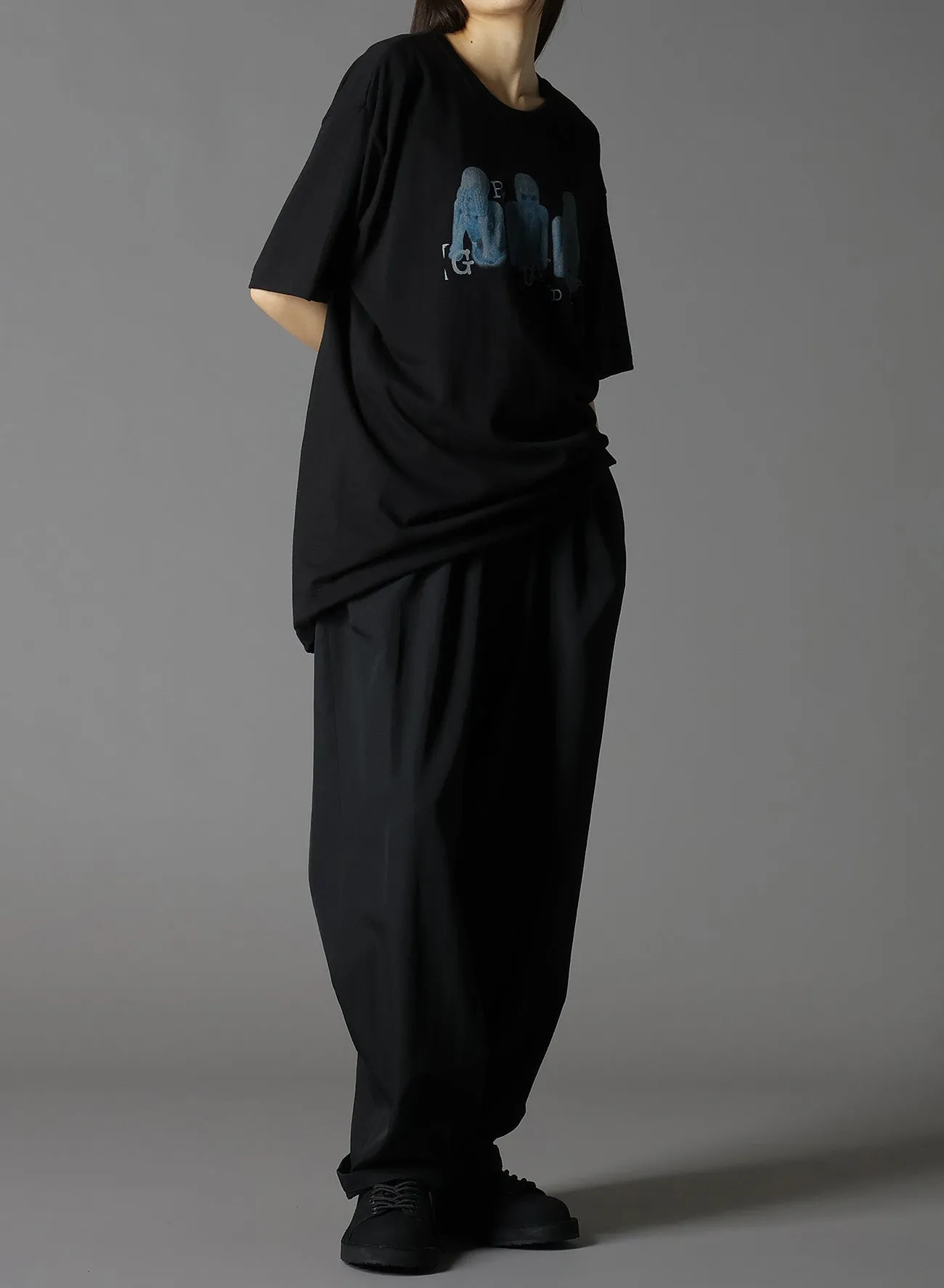 COTTON JERSEY SKULL MONKEY T-SHIRT sold by Yohji Yamamoto product image thumbnail 5