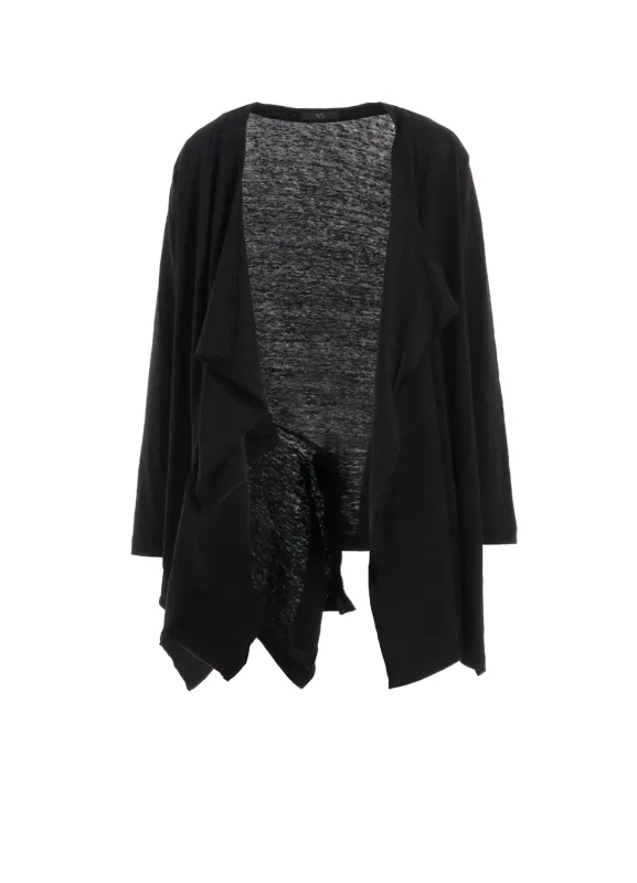 LINEN JERSEY DRAPE CARDIGAN sold by Yohji Yamamoto