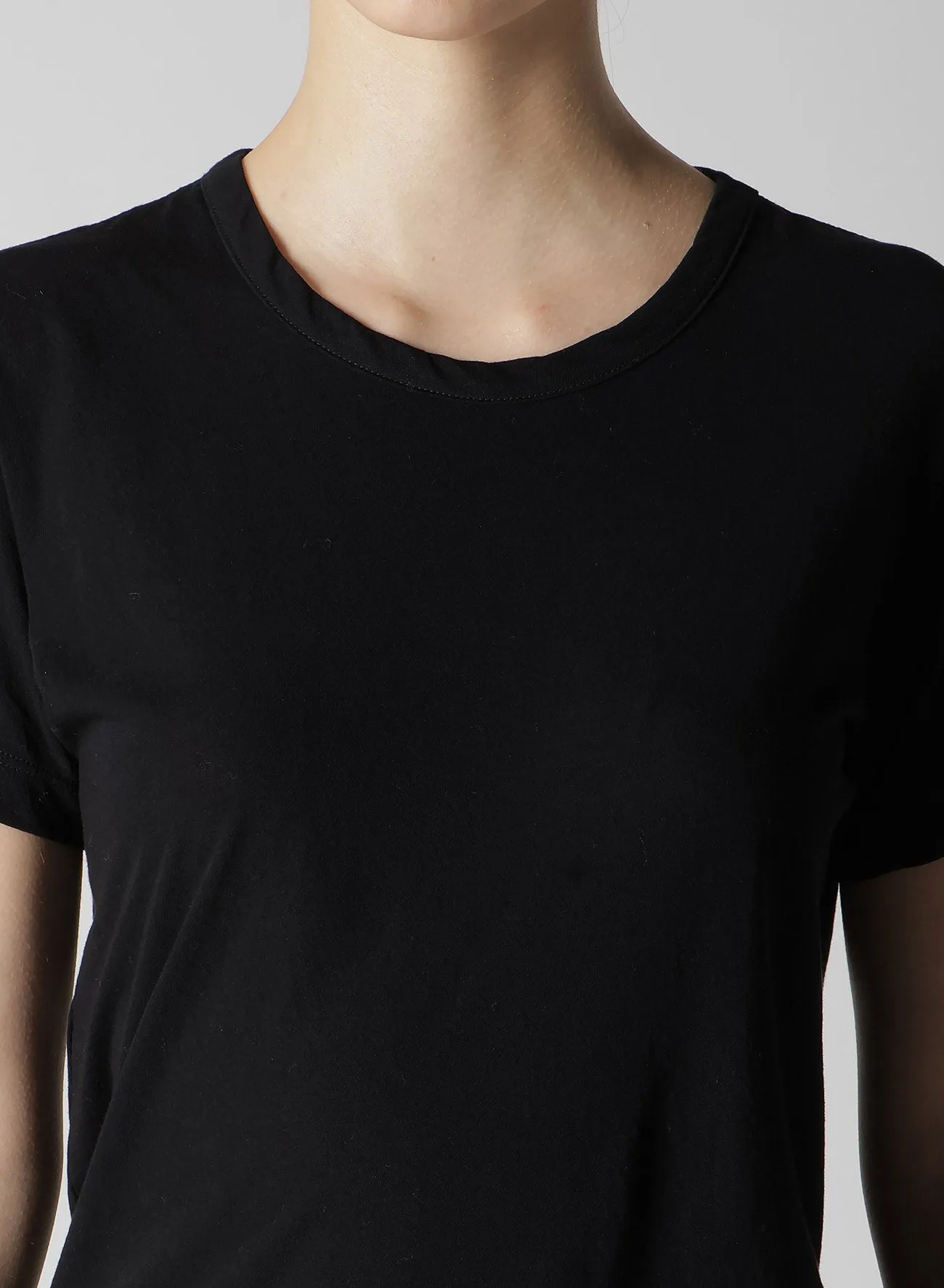 HARD TWISTED JERSEY ROUND NECK SHORT SLEEVE T sold by Yohji Yamamoto product image thumbnail 5