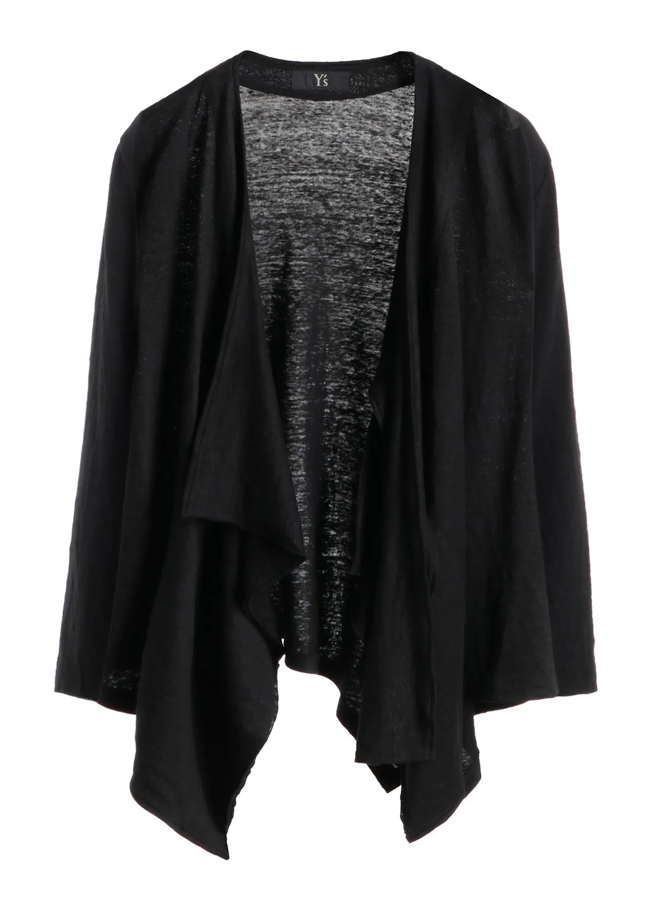 LINEN JERSEY FRONT TIE LIKE CARDIGAN sold by Yohji Yamamoto product image thumbnail 2