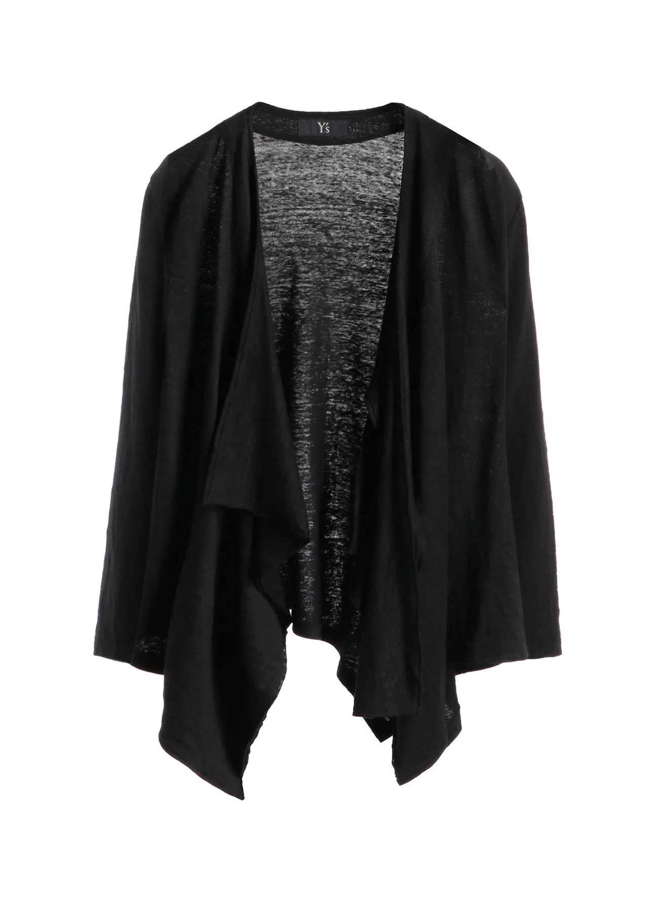 LINEN JERSEY FRONT TIE LIKE CARDIGAN sold by Yohji Yamamoto