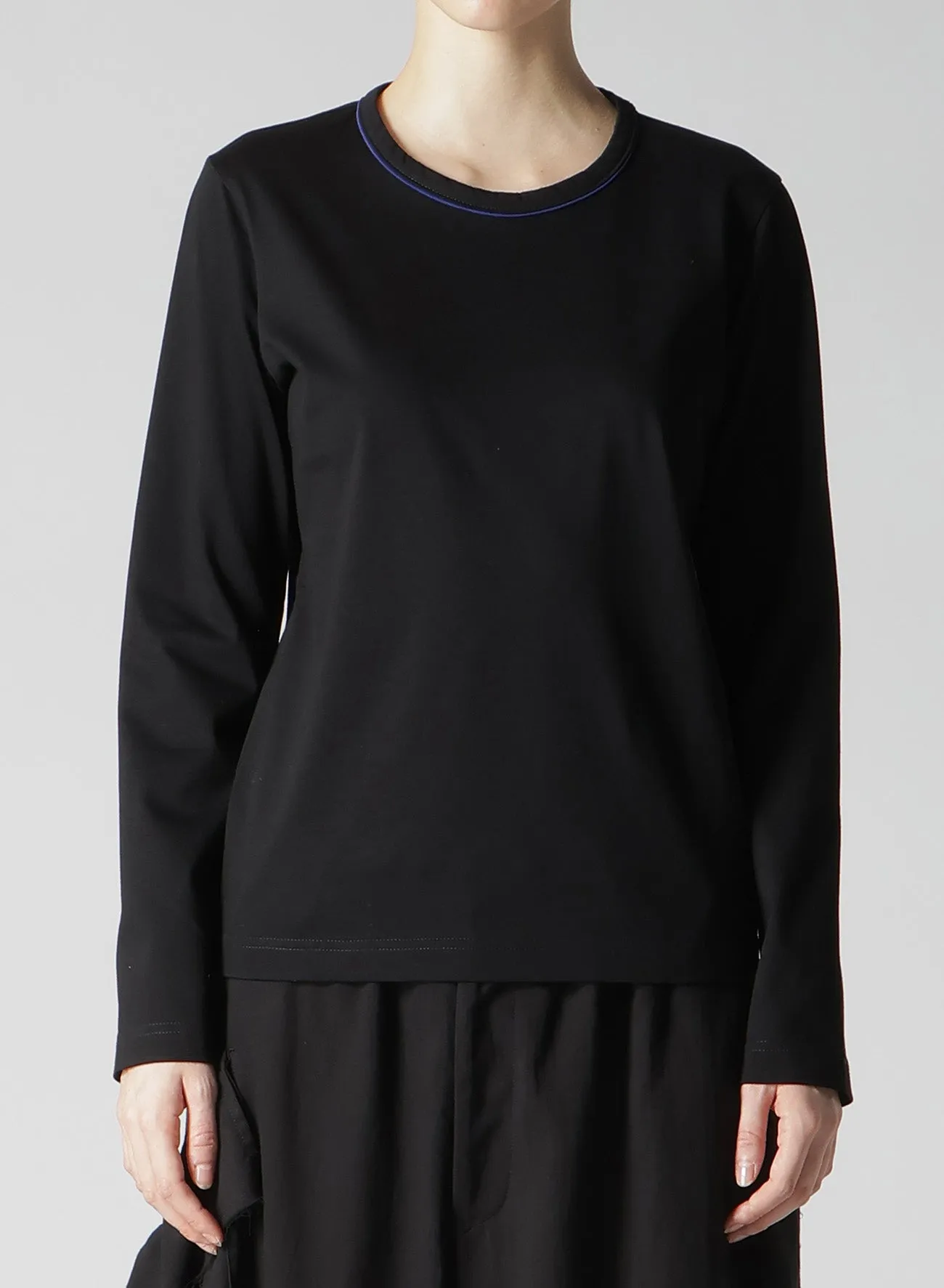 COTON JERSEY Y'S STITCH LONG SLEEVE T sold by Yohji Yamamoto product image thumbnail 4