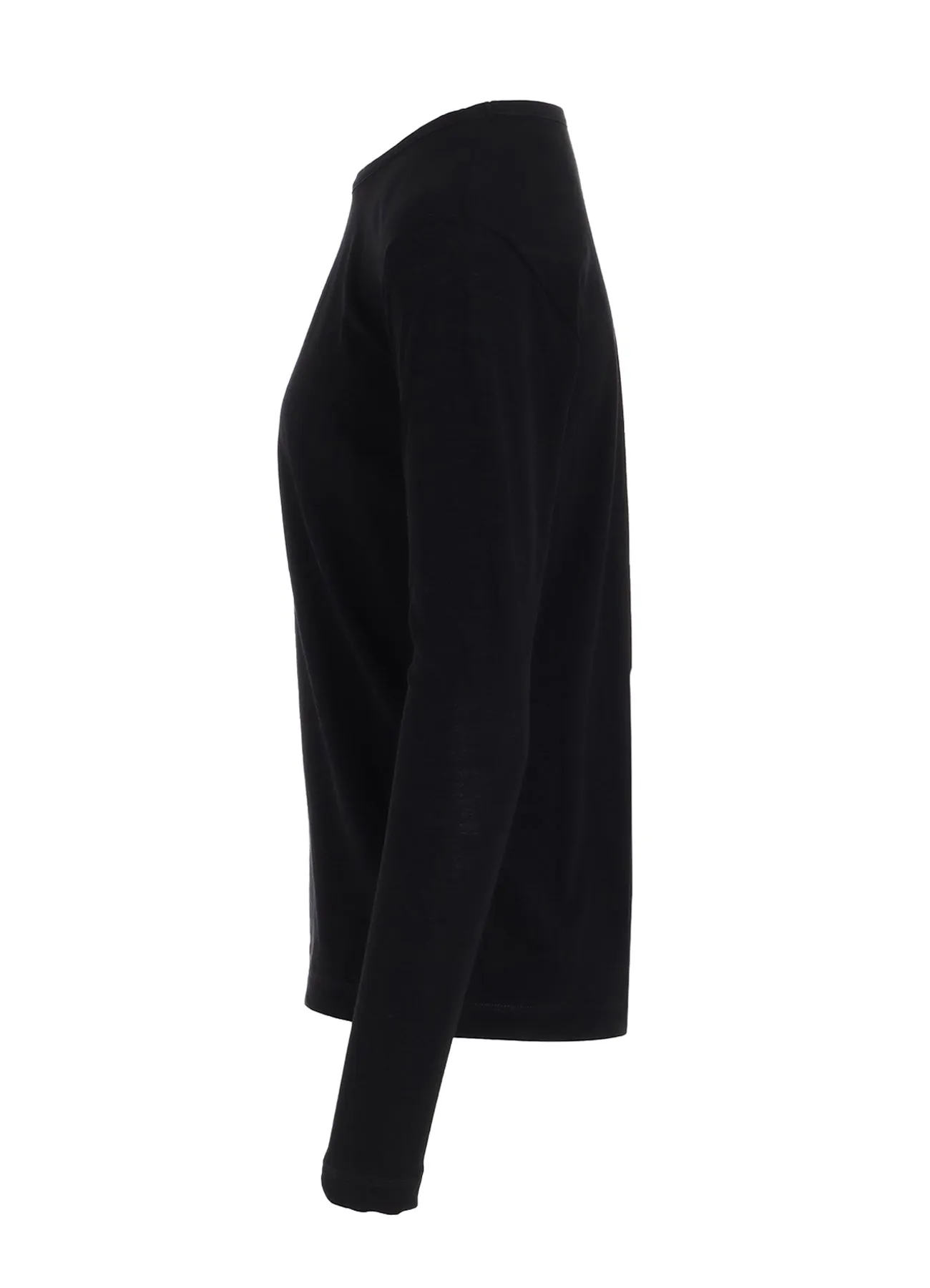 HARD TWISTED JERSEY ROUND NECK LONG SLEEVE T sold by Yohji Yamamoto product image thumbnail 3