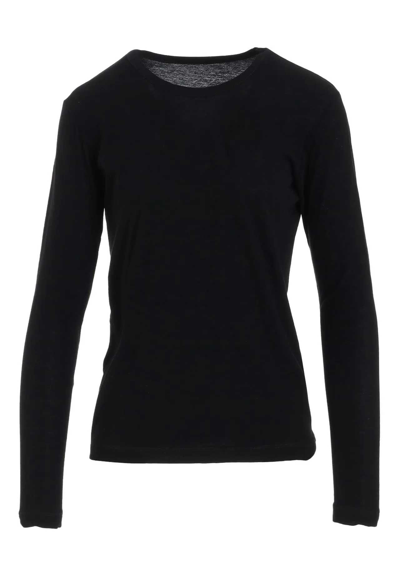 HARD TWISTED JERSEY ROUND NECK LONG SLEEVE T sold by Yohji Yamamoto product image thumbnail 2