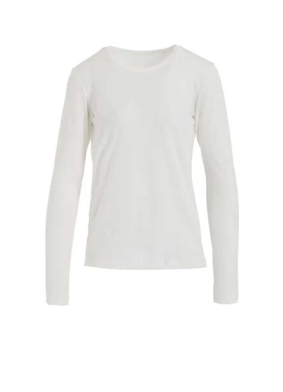 HARD TWISTED JERSEY ROUND NECK LONG SLEEVE T sold by Yohji Yamamoto