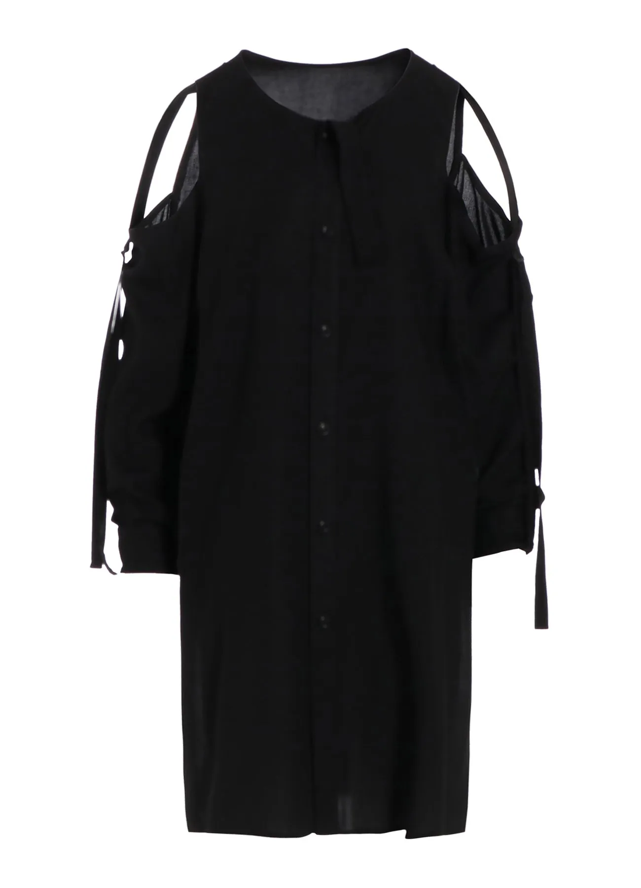 RAYON/CAMBRIC OPEN SHOULDER BLOUSE sold by Yohji Yamamoto product image thumbnail 2