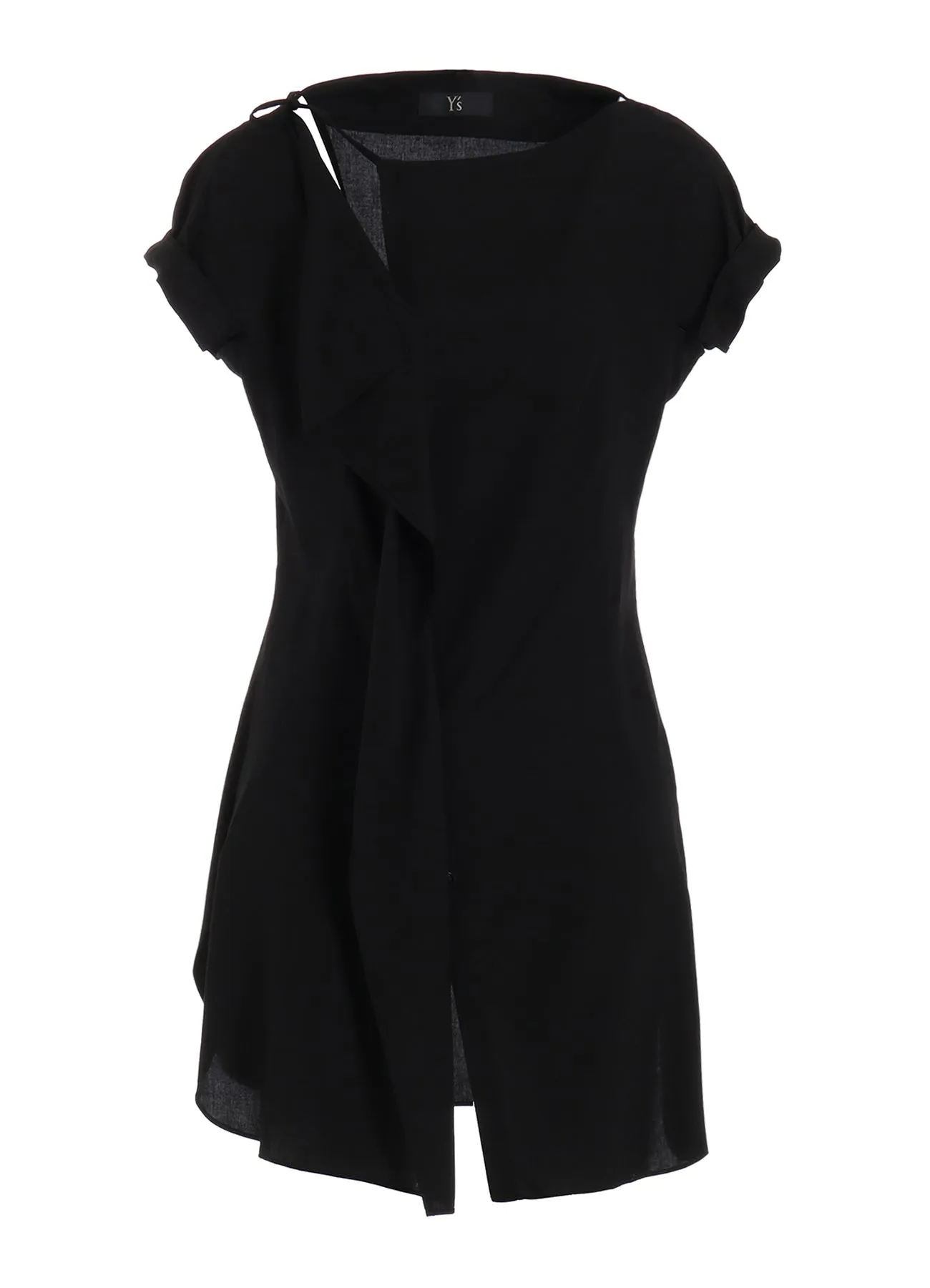 RAYON/CAMBRIC RIGHT SIDE DRAPE BLOUSE sold by Yohji Yamamoto product image thumbnail 2