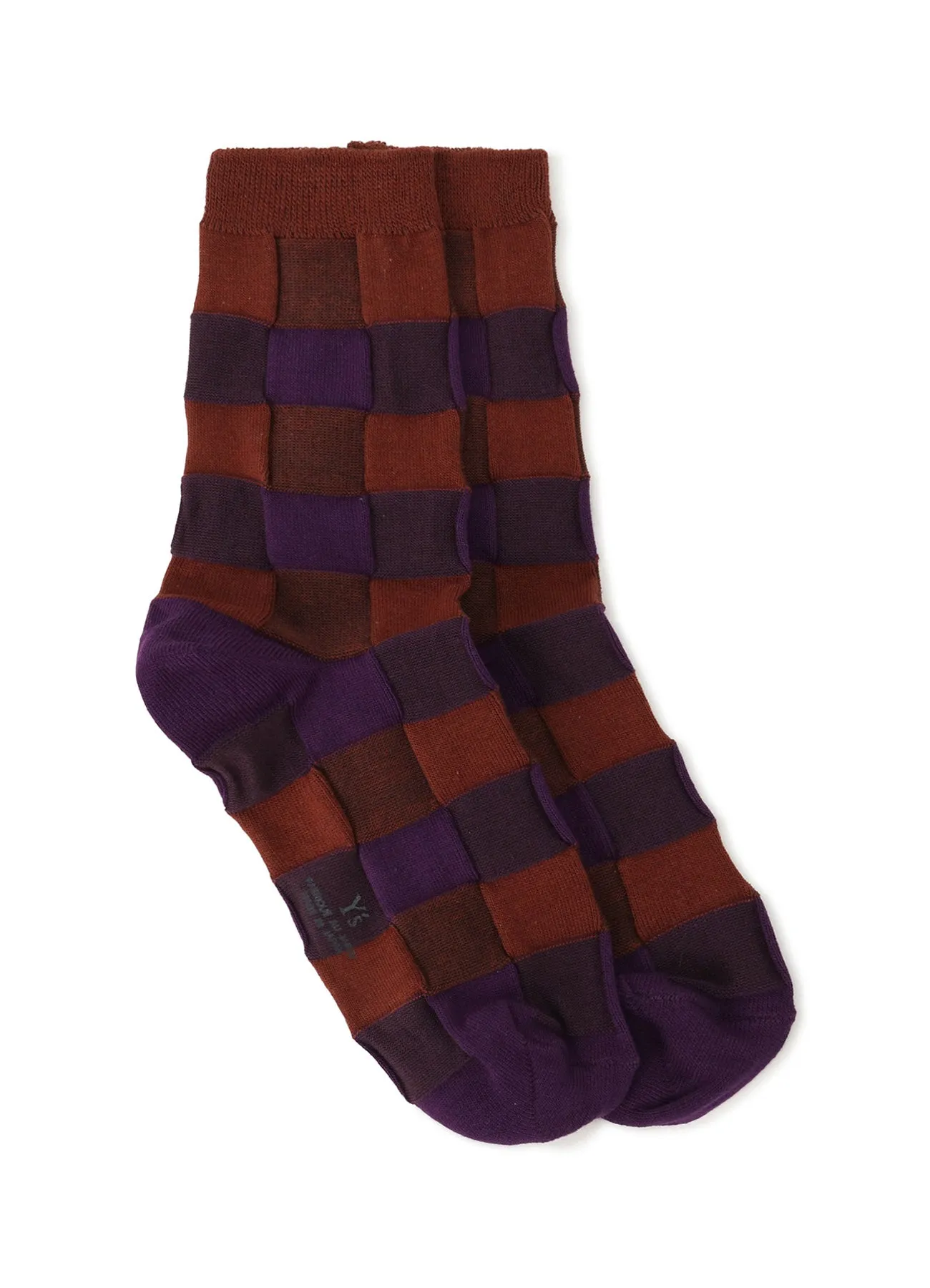 PLAID JACQUARD SOCKS sold by Yohji Yamamoto product image thumbnail 2