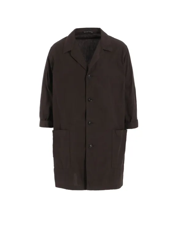COTTON BROAD GARMENT DYEING 3/4 SLEEVE JACKET sold by Yohji Yamamoto