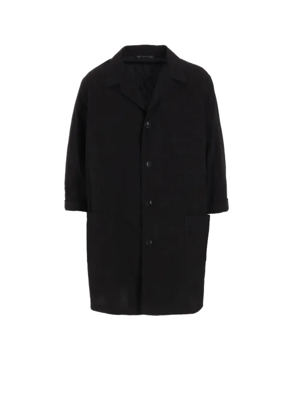 COTTON BROAD GARMENT DYEING 3/4 SLEEVE JACKET sold by Yohji Yamamoto