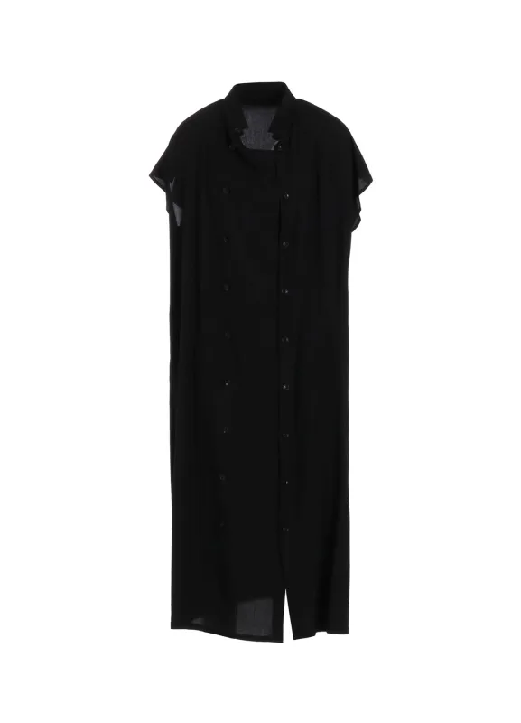 RAYON/CAMBRIC FRENCH SLEEVE SHIRT DRESS sold by Yohji Yamamoto