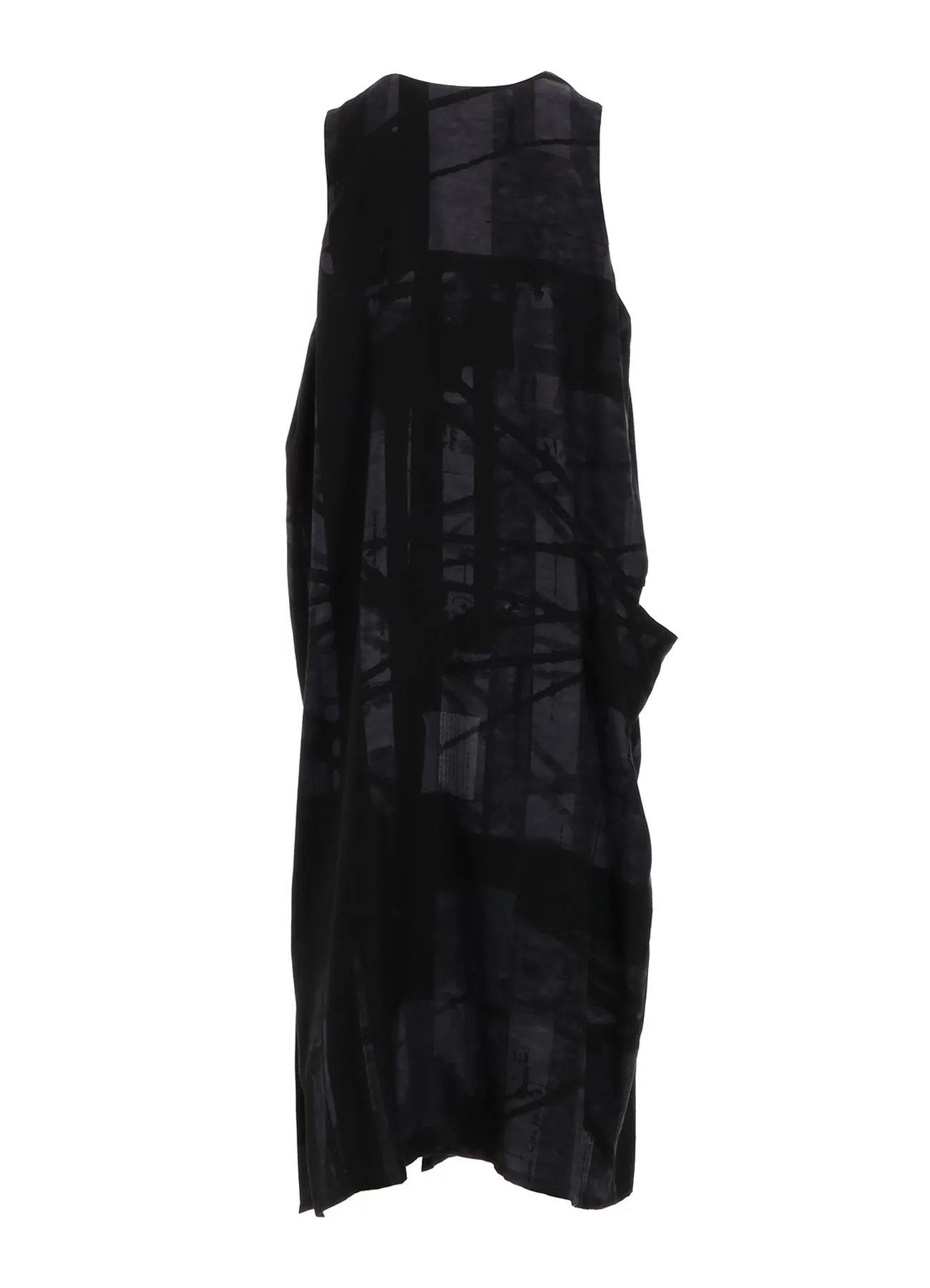 FLOWER&CABLE PRINT SLEEVELESS DRESS sold by Yohji Yamamoto product image thumbnail 3