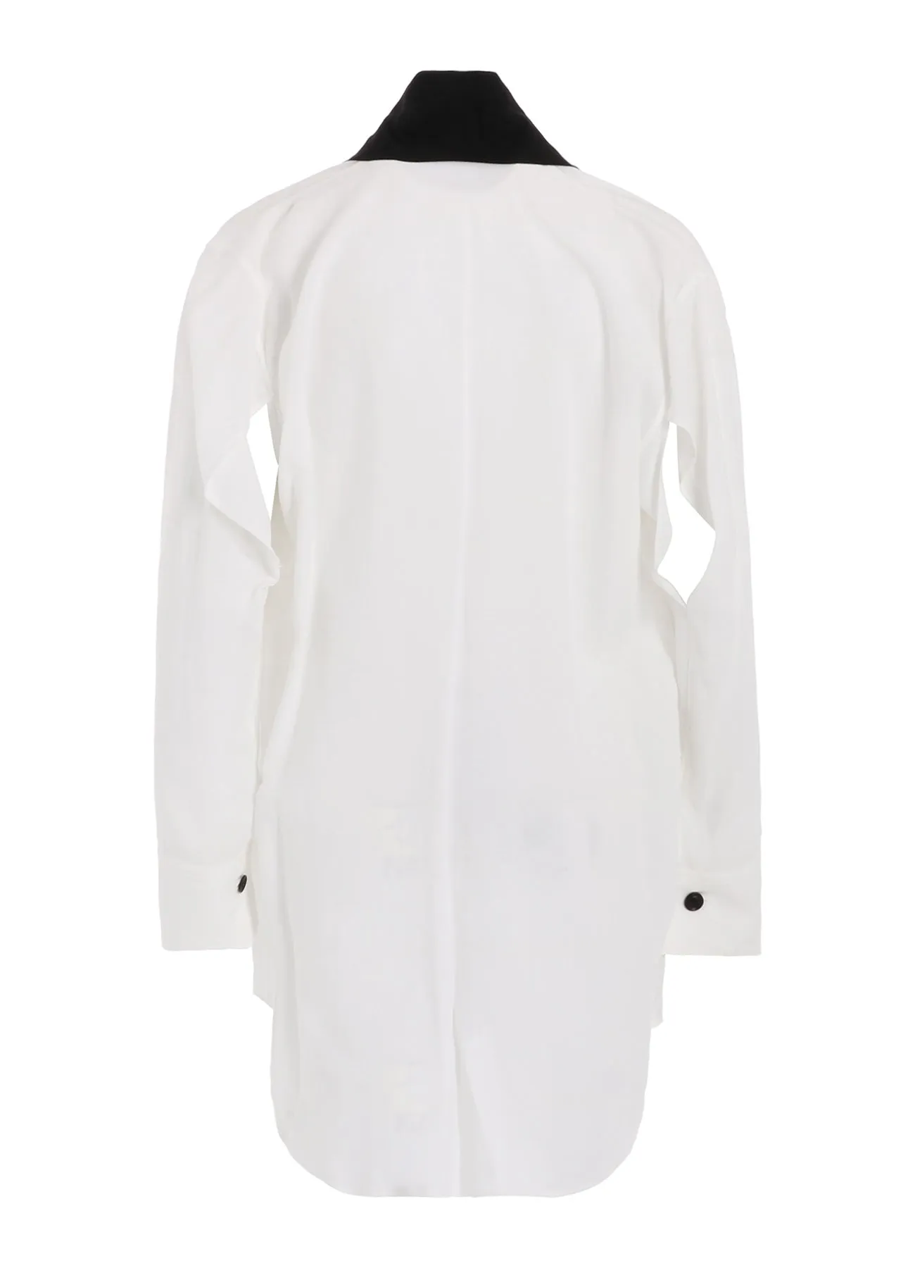 RAYON/LINEN SHEETING TIE STYLE BLOUSE sold by Yohji Yamamoto product image thumbnail 3