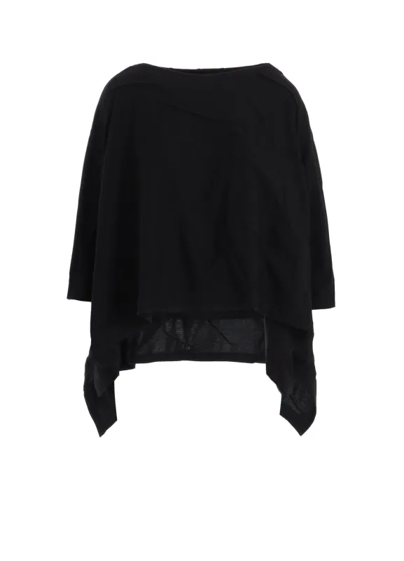 TUCK JACQUARD BIG SQUARE T-SHIRT sold by Yohji Yamamoto