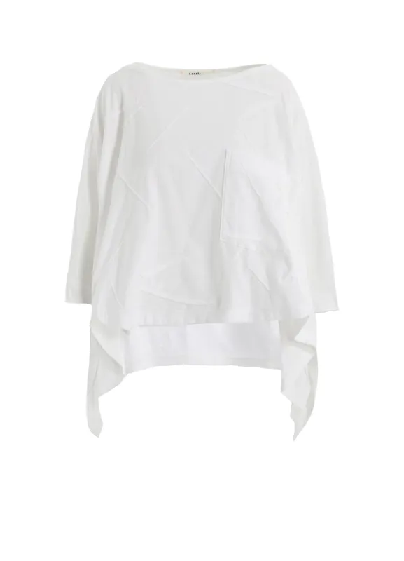 TUCK JACQUARD BIG SQUARE T-SHIRT sold by Yohji Yamamoto