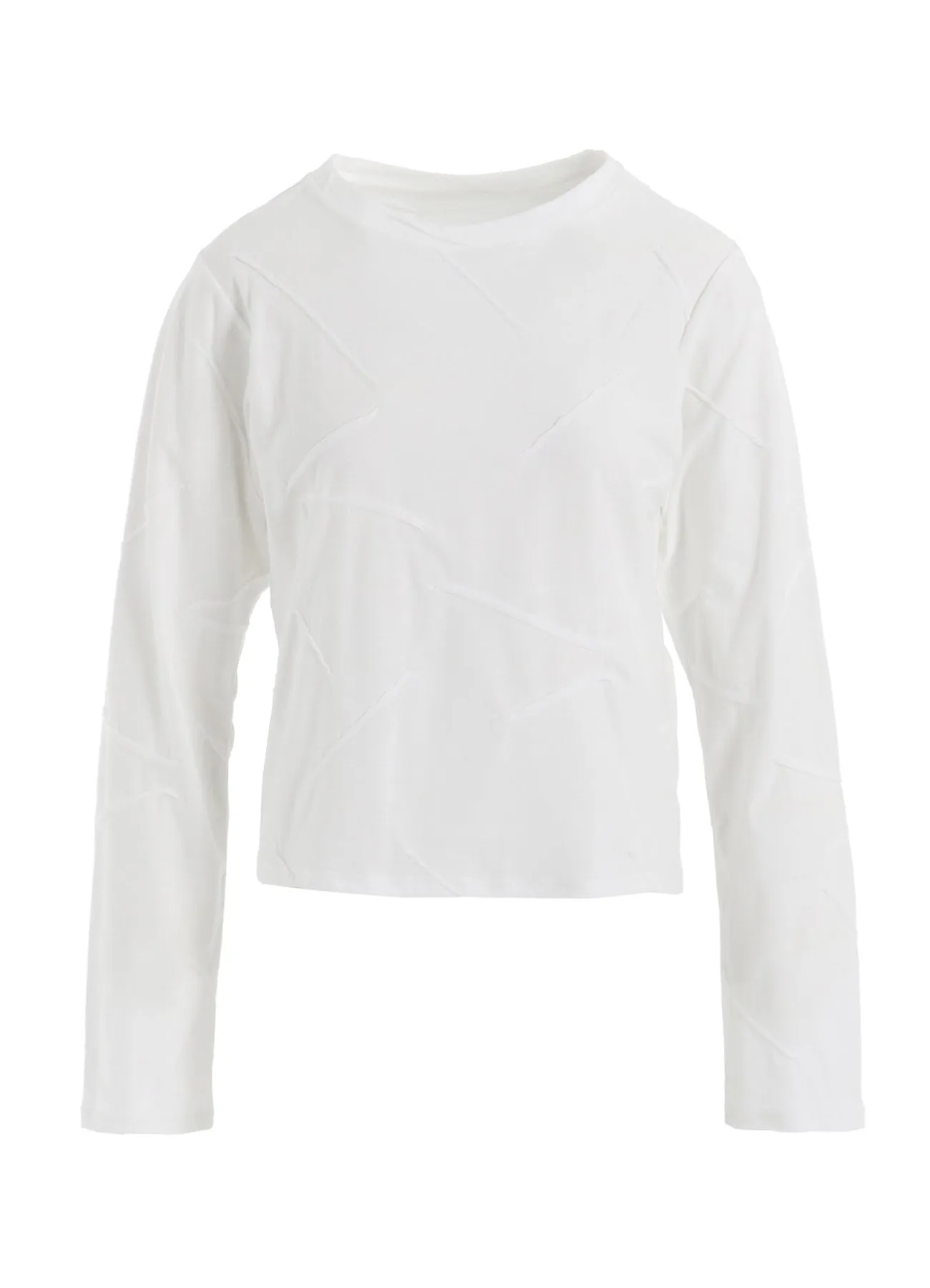 TUCK JACQUARD LAYERED SEPARATE LONG SLEEVE T-SHIRT sold by Yohji Yamamoto product image thumbnail 3